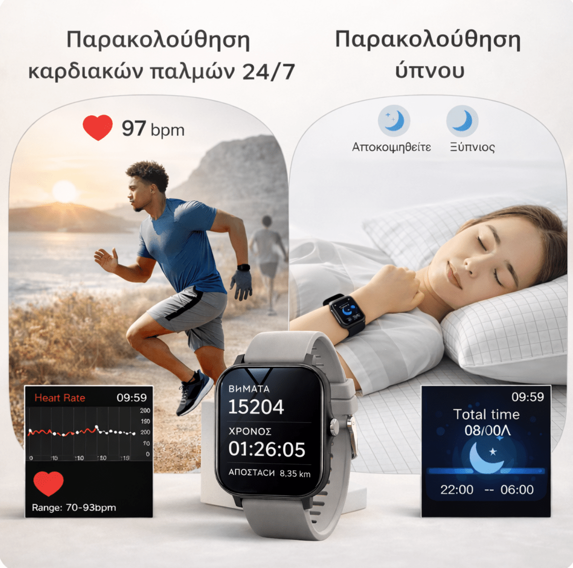 Helaion Έξυπνο Ρολόι 2026® [Nikoro Smartwatch set]