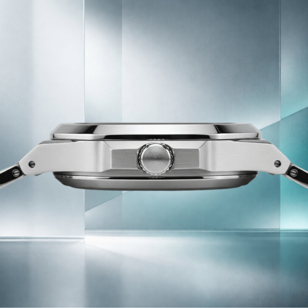 Ασημί Ρολόι Με Πράσινο Καντράν [Green Watch]