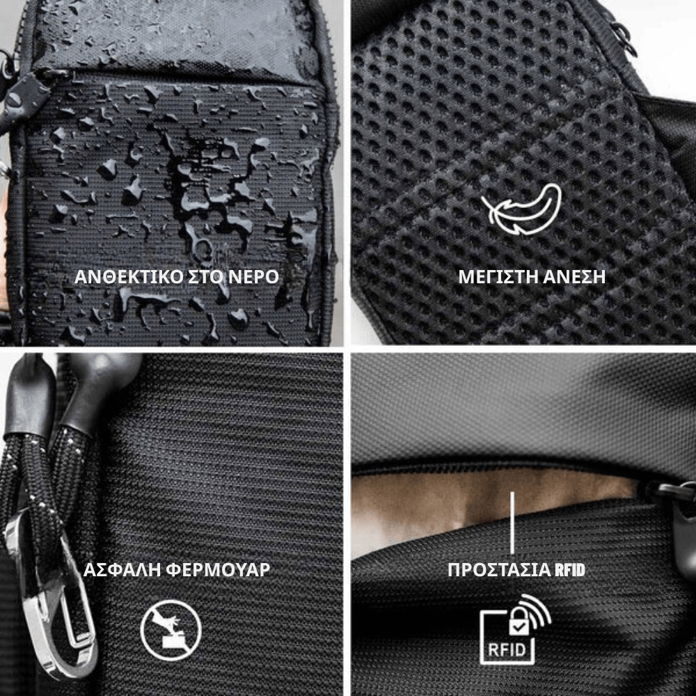 Αντικλεπτική Τσάντα Χιαστί Urban™ [Slingbag]