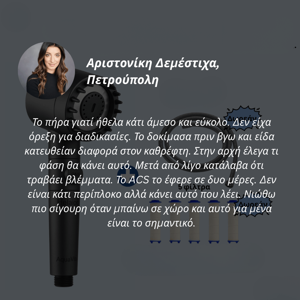 Κεφαλή Ντους & Φίλτρο [Shower Head + Filter]